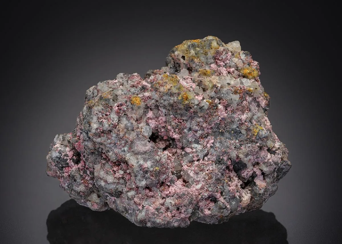 Skutterudite with Erythrite and Quartz - image 1