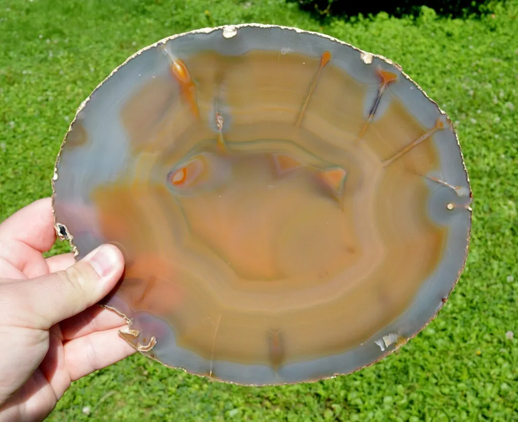 Slice - Agate 23 cm - 592 grams - Rio Grande do Sul, Brazil - image 3