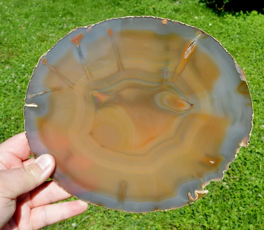 Slice - Agate 23 cm - 592 grams - Rio Grande do Sul, Brazil - image 4