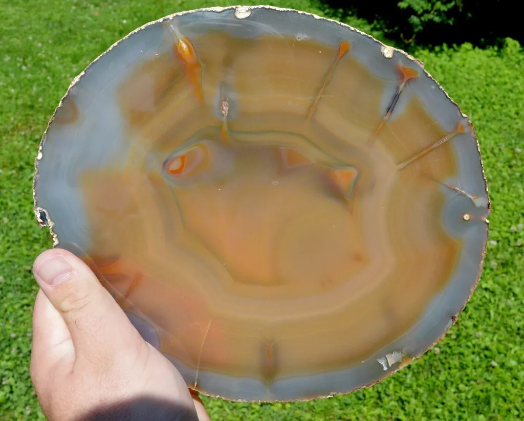 Slice - Agate 23 cm - 592 grams - Rio Grande do Sul, Brazil - image 2