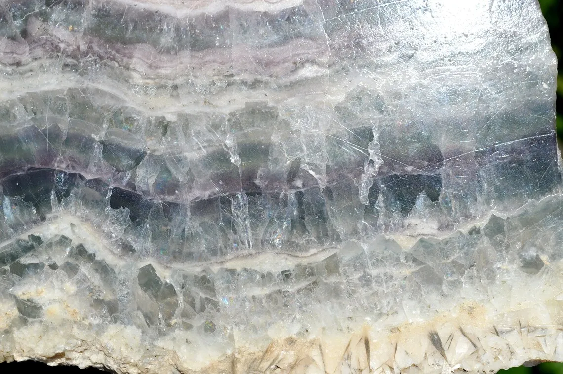 Slice - Fluorite - 1 polished side - 1260 grams - France - image 3