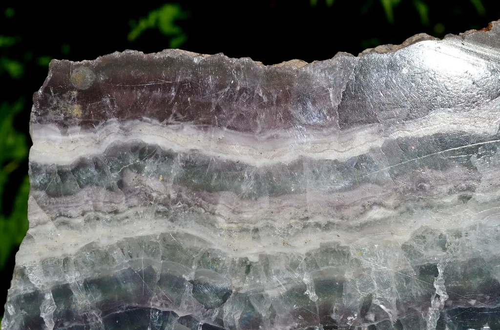 Slice - Fluorite - 1 polished side - 1260 grams - France - image 4