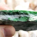 Slice - Jade Omphacite var. chrome omphacite 256 grams - Pellice Valley, Piedmont, Italy - image 3