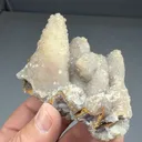 Smithsonite after Calcite with Barite (1403) - image 2