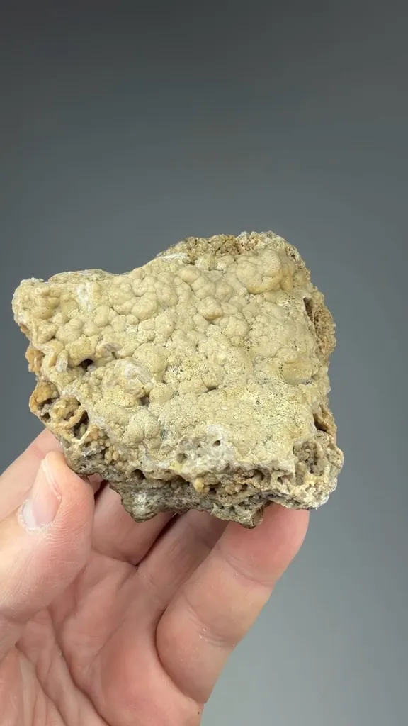 Smithsonite after Calcite with Cinnabar - image 2