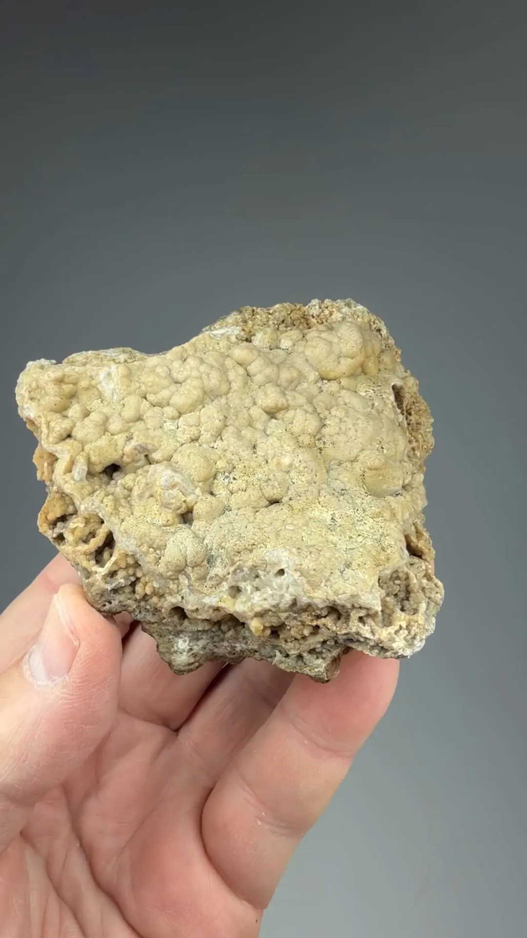 Smithsonite after Calcite with Cinnabar - image 2