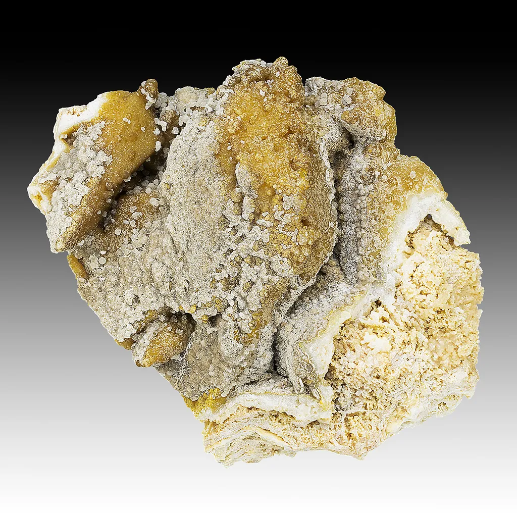 Smithsonite after Calcite with Hemimorphite image