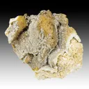 Smithsonite after Calcite with Hemimorphite - image 1