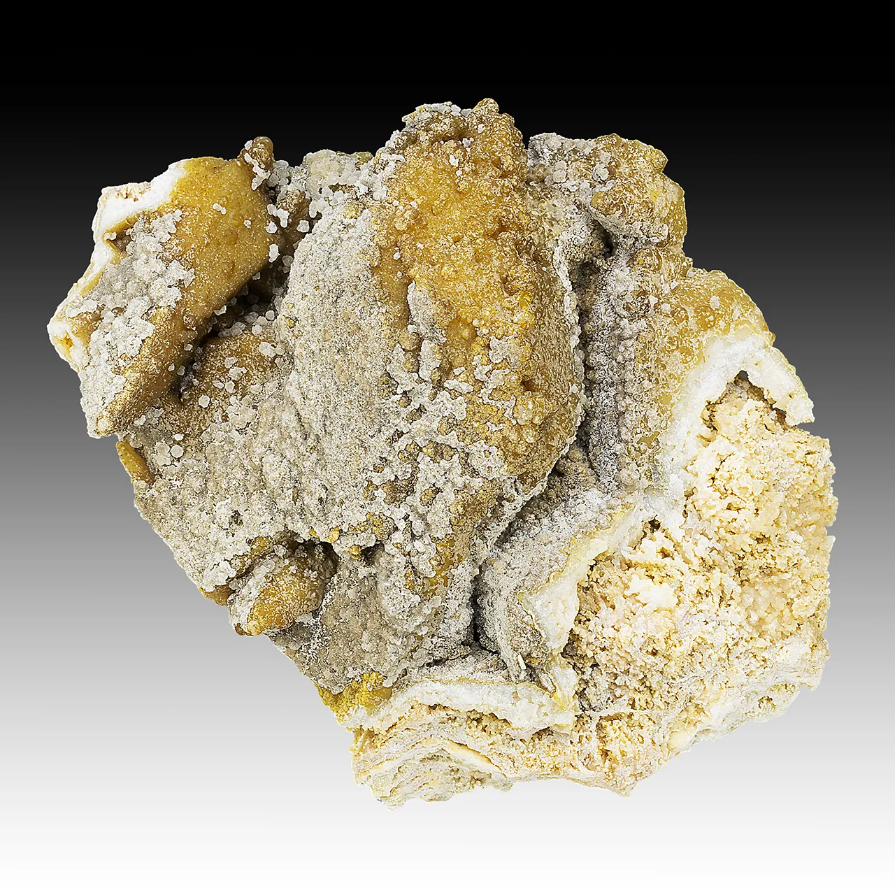 Smithsonite after Calcite with Hemimorphite - image 1