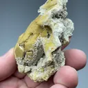 Smithsonite after Calcite with Hemimorphite - image 2