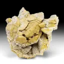 Smithsonite after Calcite with Hemimorphite - image 1