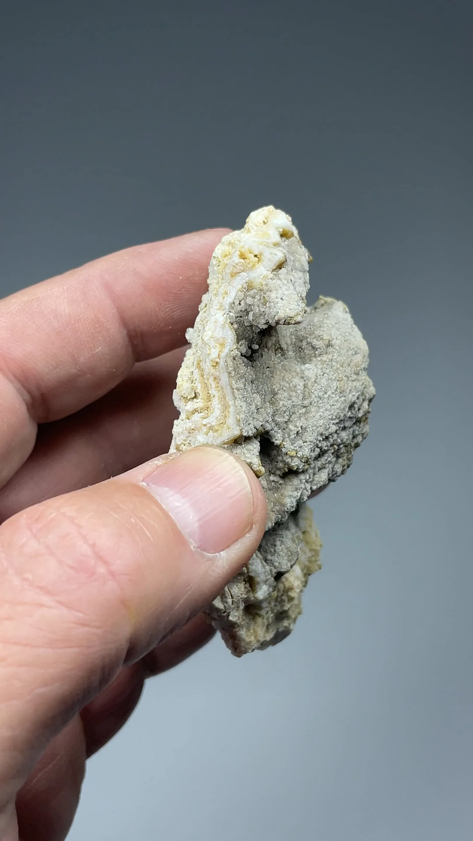 Smithsonite after Calcite with Hemimorphite - image 2