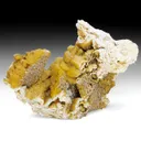 Smithsonite after Calcite with Hemimorphite - image 1