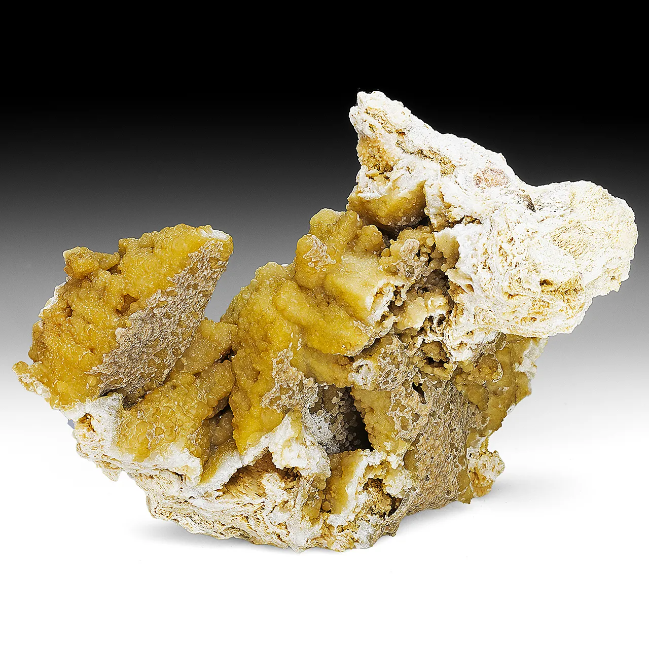 Smithsonite after Calcite with Hemimorphite - image 1