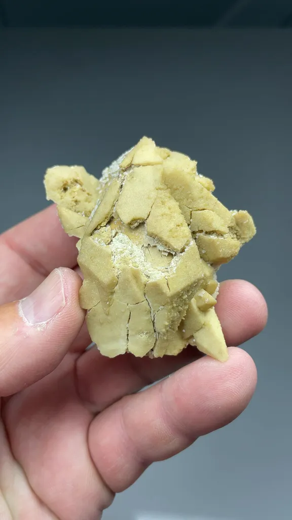Smithsonite after Calcite with Hemimorphite - image 2