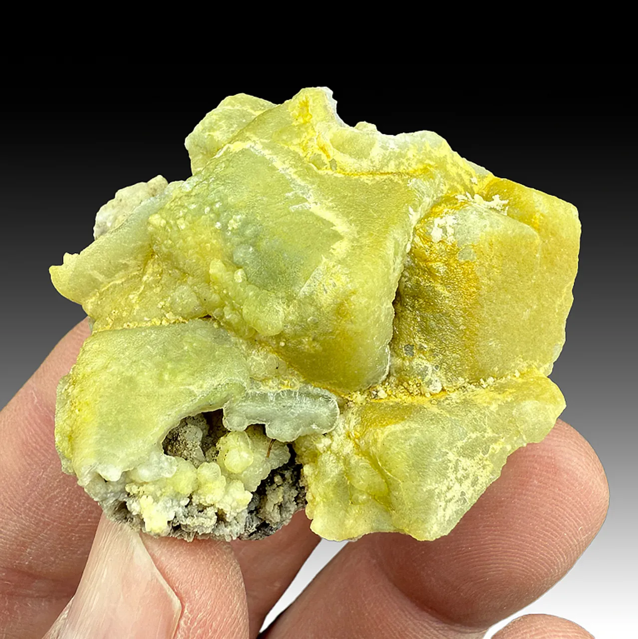 Smithsonite after Fluorite - image 1