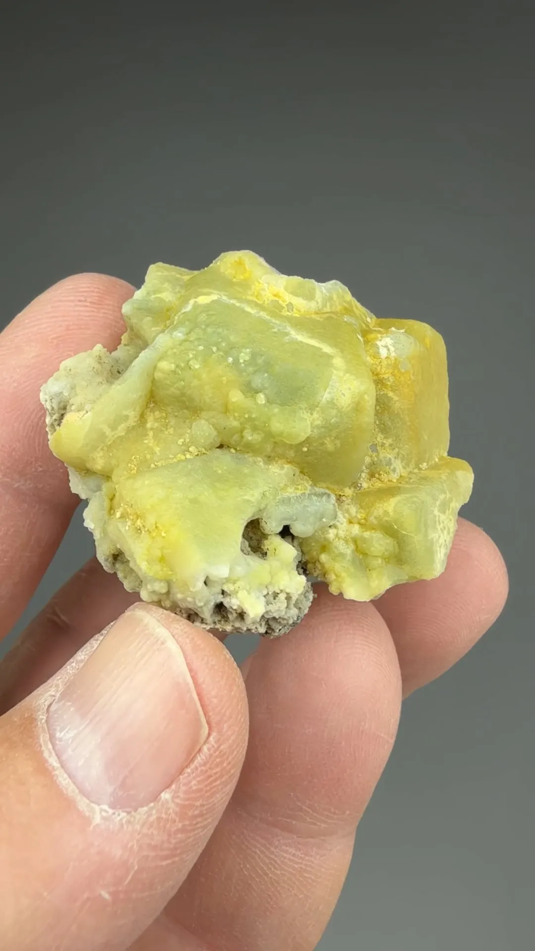 Smithsonite after Fluorite - image 2