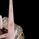 Smithsonite (Cobaltian) on Cerussite - image 3