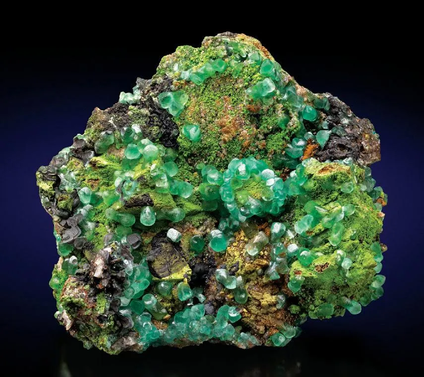 Smithsonite (Copper-rich), Mottramite image