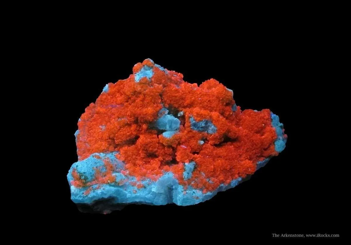 Smithsonite (Fluorescent) on Willemite (Fluorescent) - image 2
