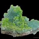 Smithsonite (Fluorescent) on Willemite (Fluorescent) - image 5