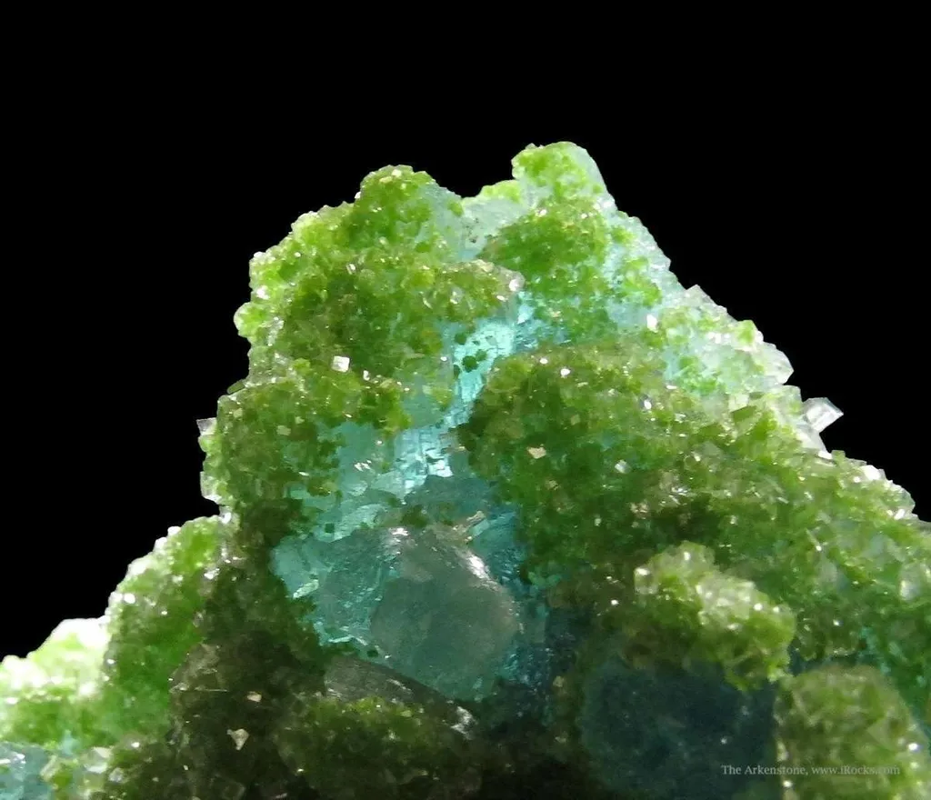 Smithsonite (Fluorescent) on Willemite (Fluorescent) - image 6