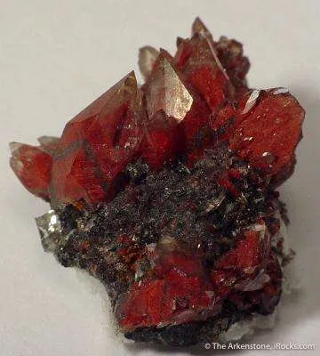 Smithsonite Included By Hematite image