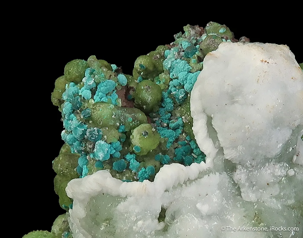 Smithsonite, Malachite ps. Azurite, Aurichalcite, Calcite - image 3