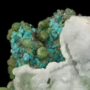 Smithsonite, Malachite ps. Azurite, Aurichalcite, Calcite - image 3