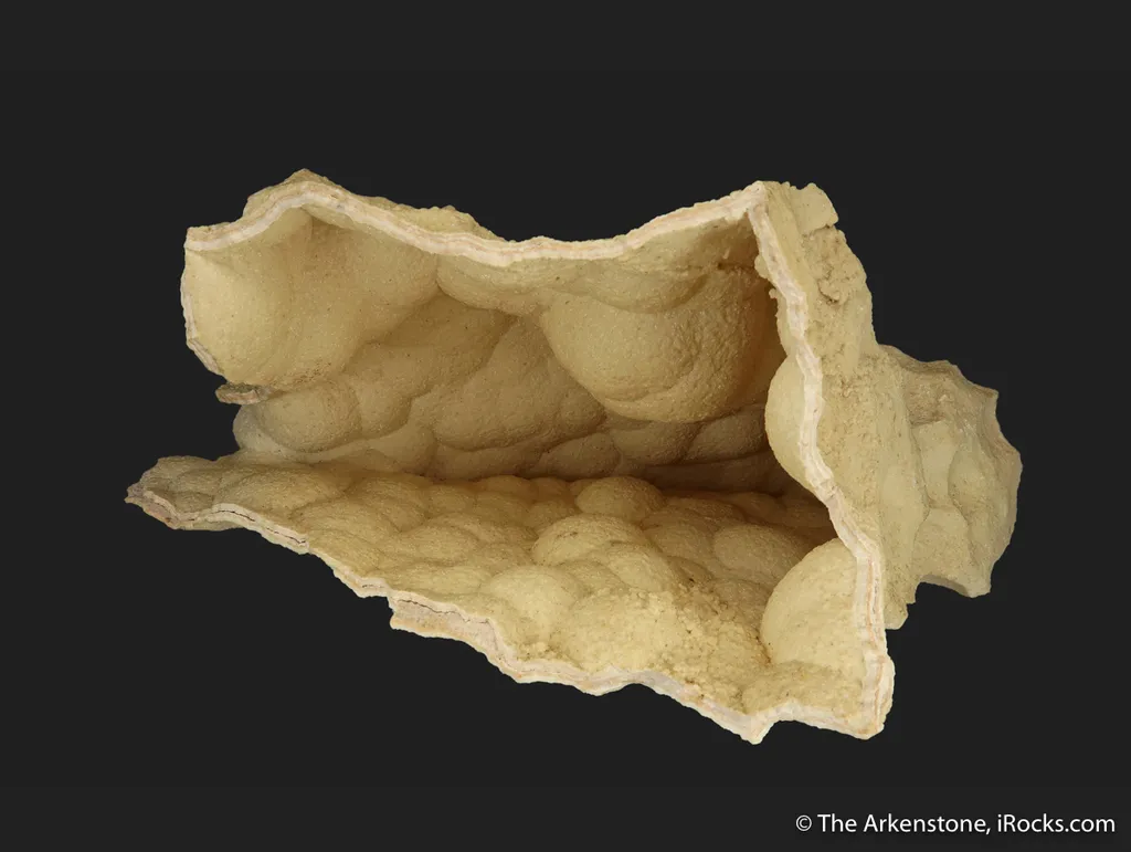 Smithsonite on a Calcite Cast (fluorescent) - image 5