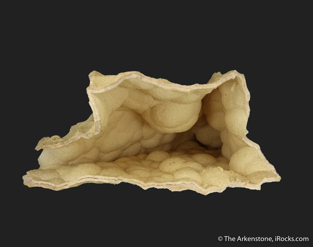 Smithsonite on a Calcite Cast (fluorescent) - image 2