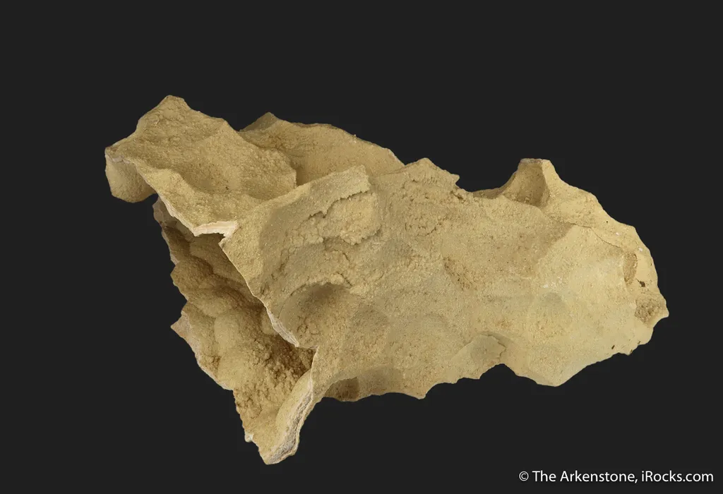 Smithsonite on a Calcite Cast (fluorescent) - image 4