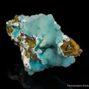 Smithsonite on Adamite (Cuprian and REE-enriched) - image 3