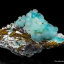 Smithsonite on Adamite (Cuprian and REE-enriched) - image 6