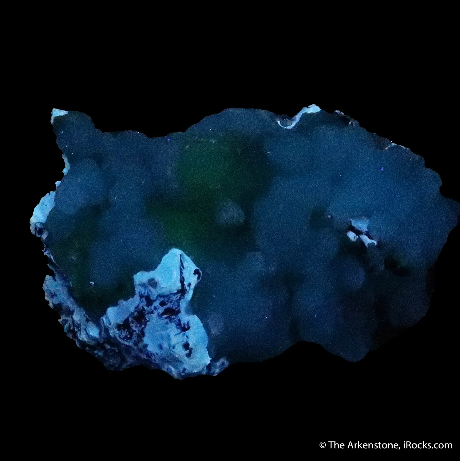 Smithsonite on Adamite var. Cuprian-REE - image 4