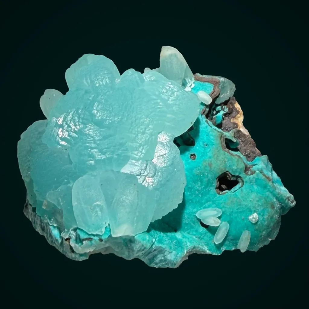 Smithsonite on Aurichalcite image