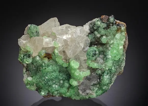 Smithsonite on Calcite - image 1