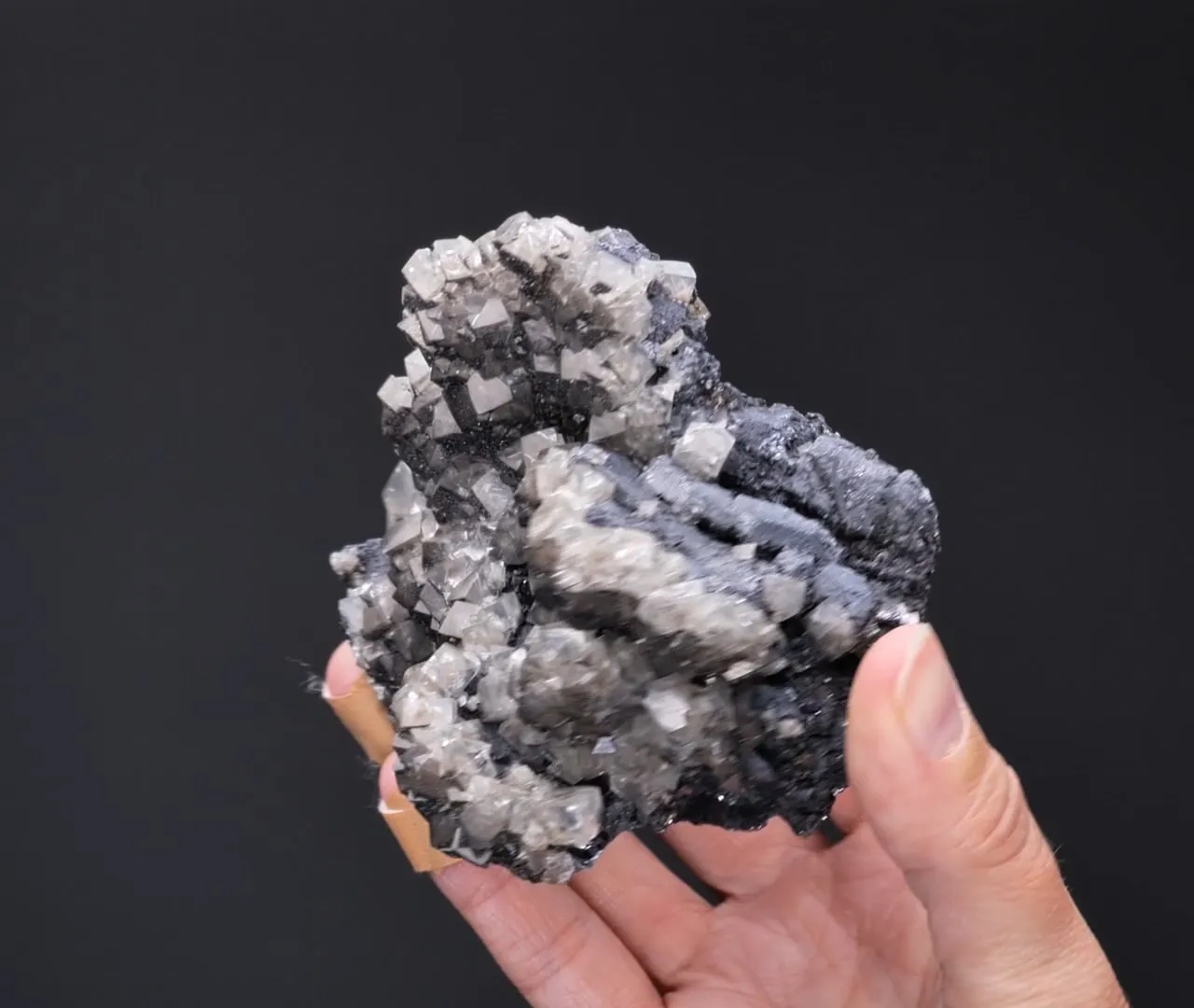 Smithsonite on Galena - image 2
