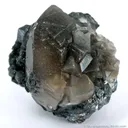 Smithsonite on Galena - image 1