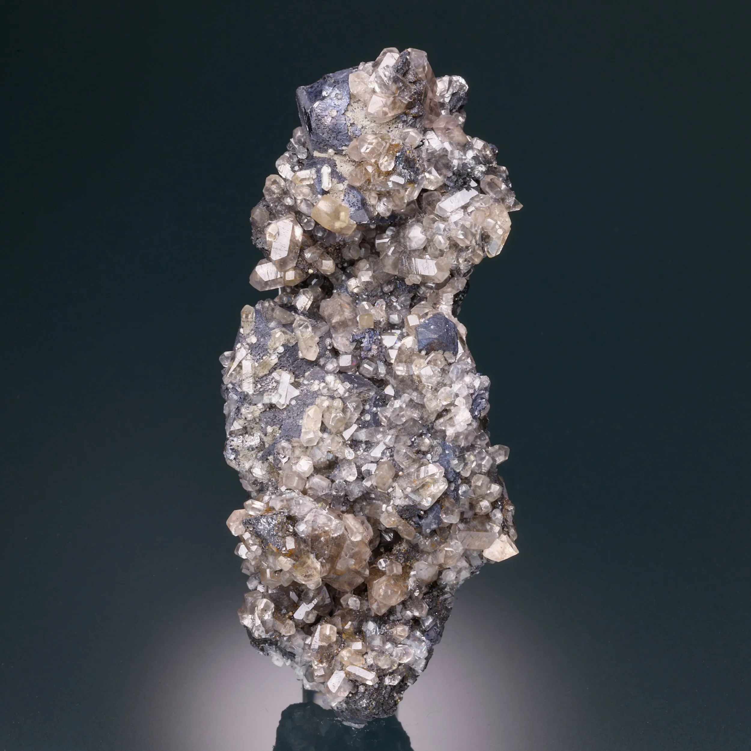 Smithsonite on Galena - image 1