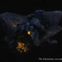 Smithsonite on Tennantite and Galena - image 6