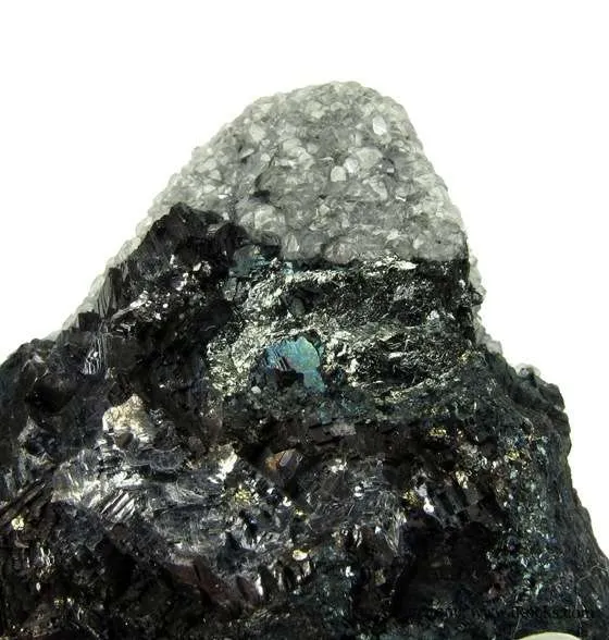 Smithsonite on Tennantite and Galena - image 3