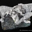 Smithsonite on Tennantite and Galena - image 1
