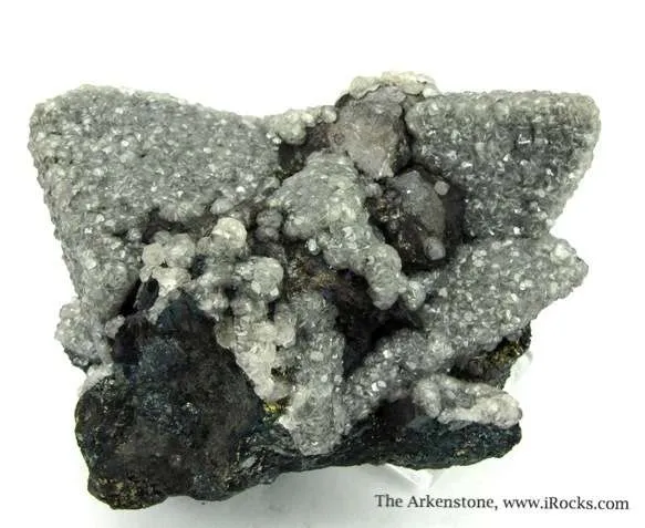 Smithsonite on Tennantite and Galena - image 5