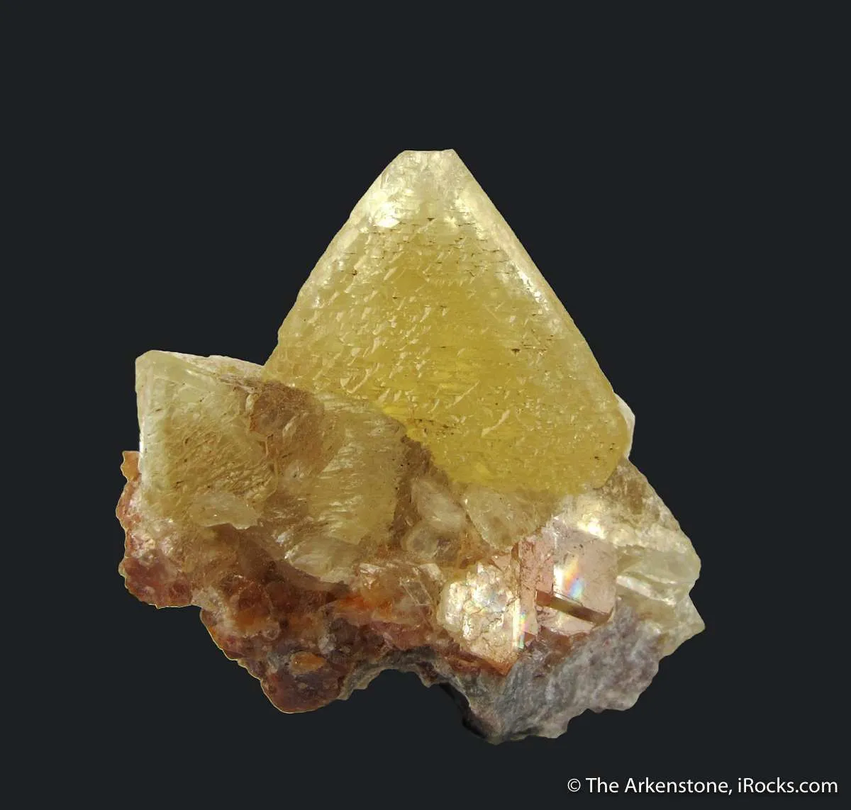 Smithsonite on Willemite - image 3