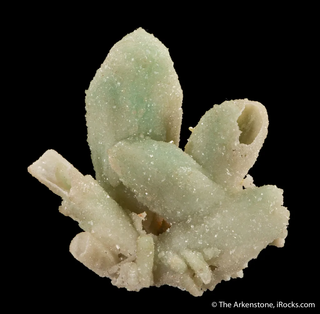 Smithsonite ps. Azurite w/Mimetite image