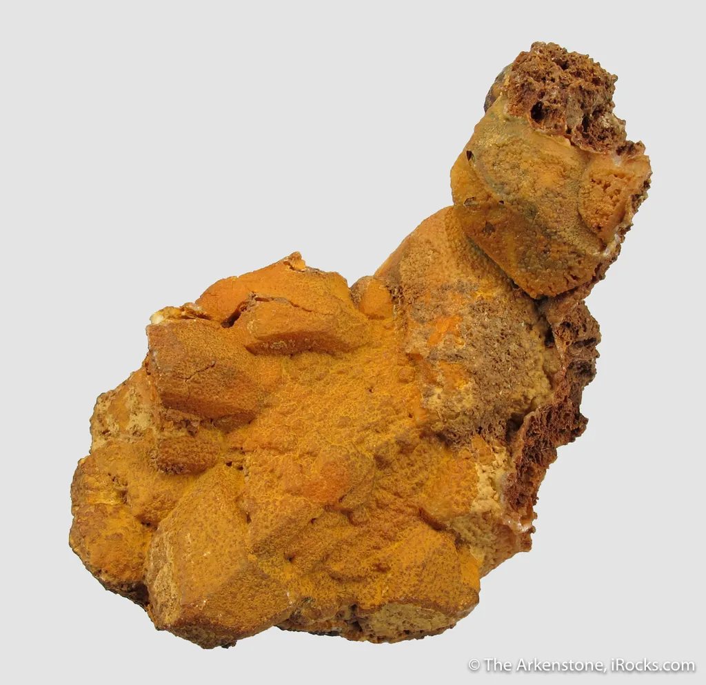 Smithsonite ps. Calcite, with Greenockite - image 5