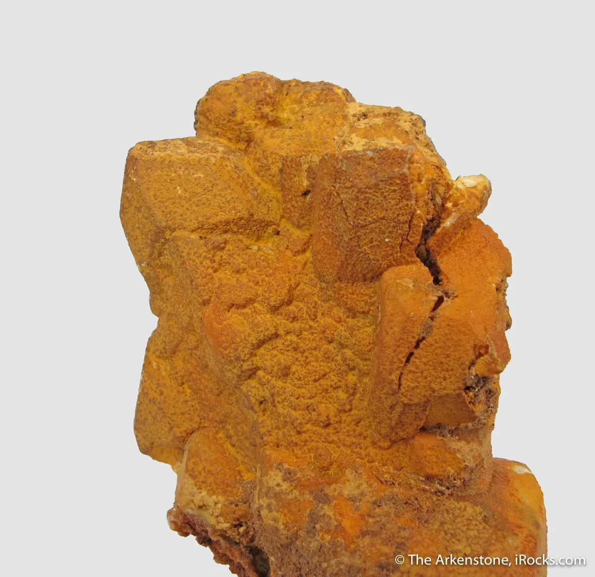 Smithsonite ps. Calcite, with Greenockite - image 4