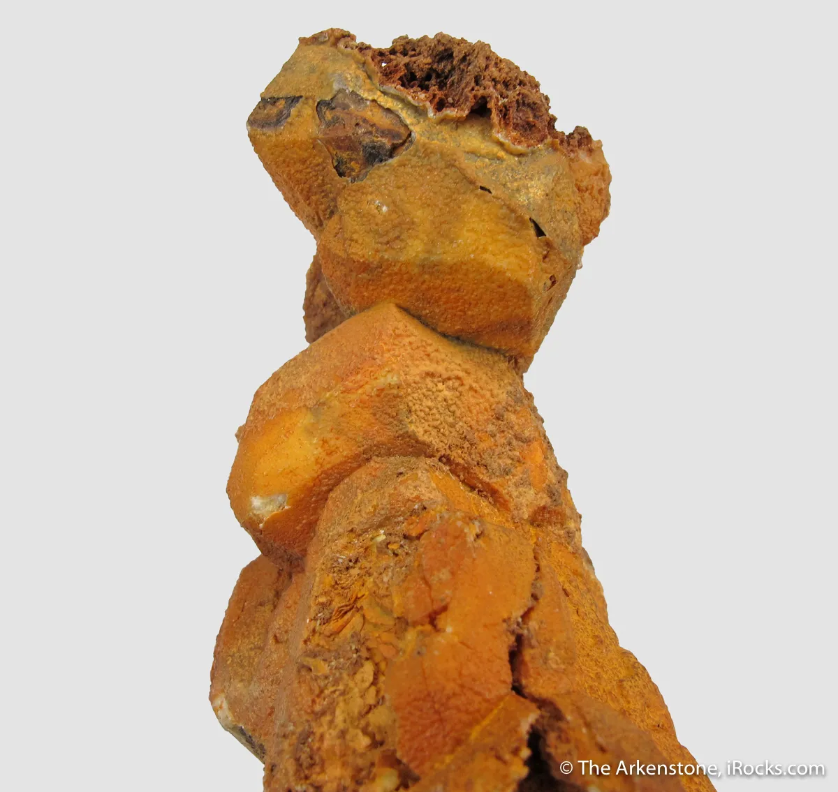 Smithsonite ps. Calcite, with Greenockite - image 3