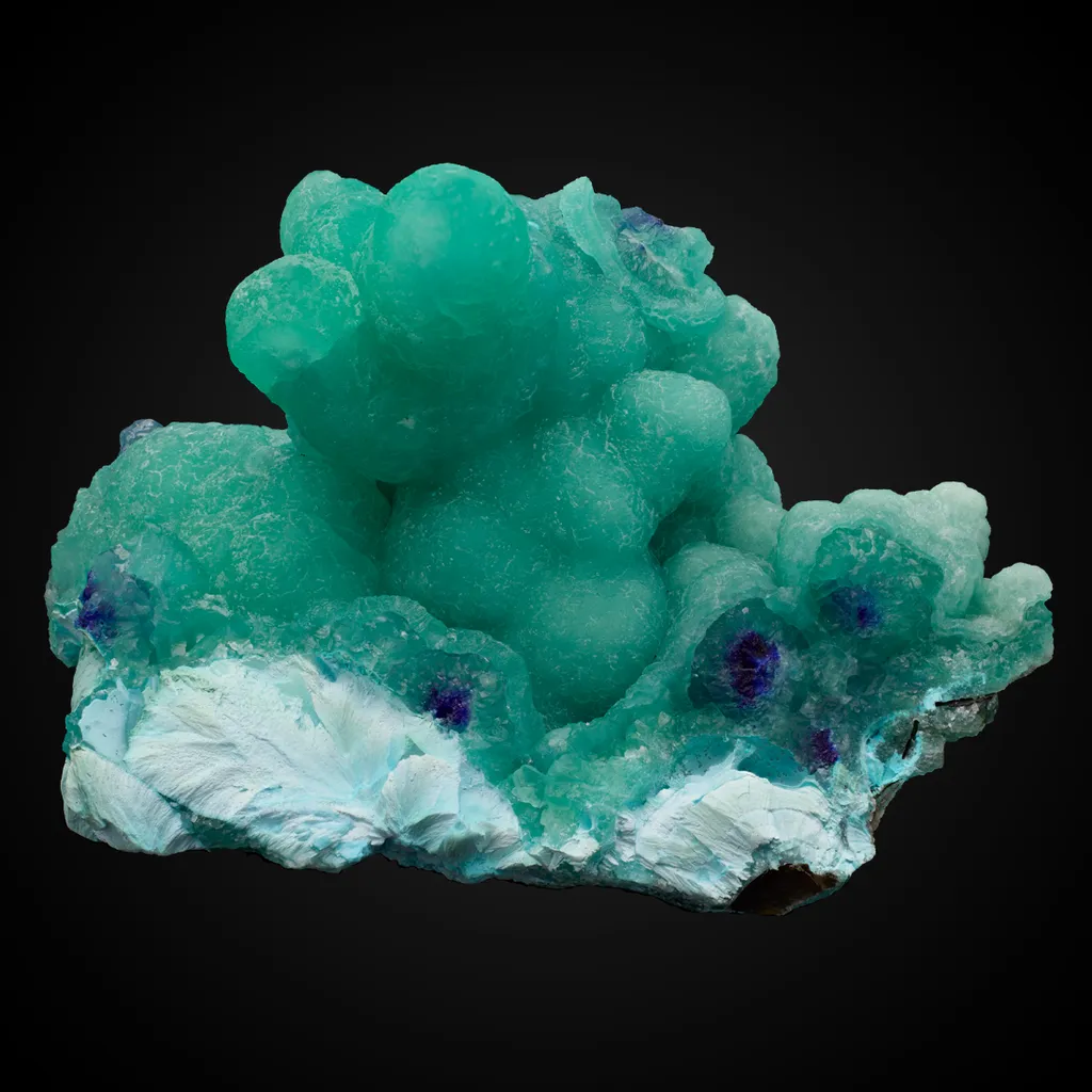 Smithsonite v. Cuprian, Linarite image
